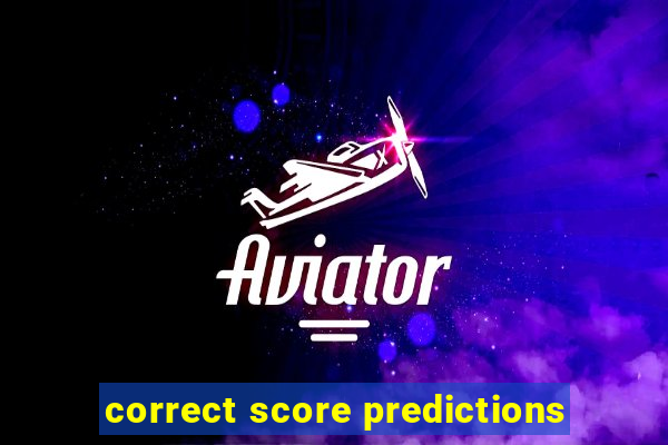 correct score predictions